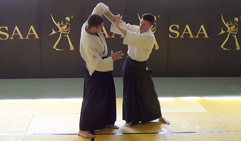 SAA Edward Suomin Aikido Gyaku Hanmi Katate Tori Ikkyo